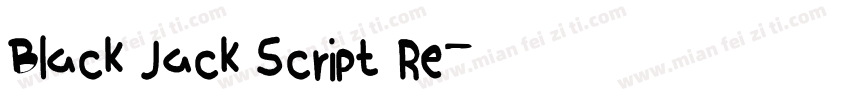 Black Jack Script Re字体转换